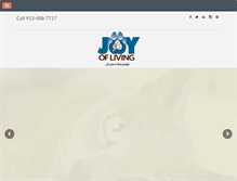 Tablet Screenshot of myjoyofliving.com